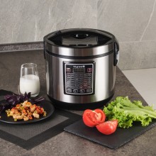 Мультиварка с керамическим покрытием 5л VILGRAND VMC4250Y 900 Вт Мультиповар 42 программы таймер книга рецептов функция самоочистки + стаканчики для йогурта
