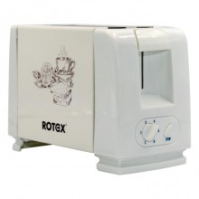 Тостер Rotex Rtm 110 W 6 степеней обжаривания  регулировка 750 Вт Белый