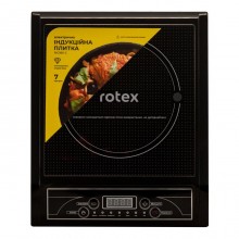 Настольная индукционная электроплита Rotex RIO180-C стеклокерамика 7 программ 1 конфорка Черная