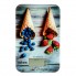 Весы кухонные электронные платформа Rotex RSK14-P Berry стеклянные разноцветные