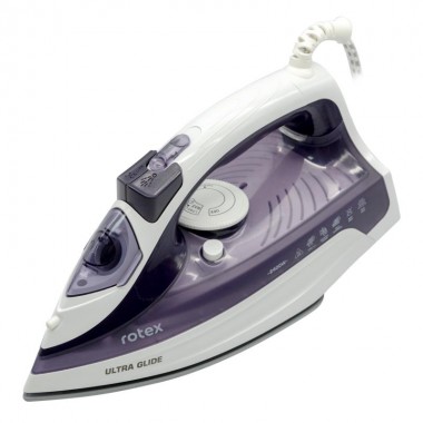 Утюг паровой керамическое покрытие Rotex RIC42-C Ultra Glide 2400 Вт Белый с фиолетовым