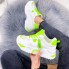 Женские кроссовки Shoes WOW 41 (26 см) 9712 белые c салатовым