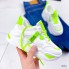 Женские кроссовки Shoes WOW 41 (26 см) 9712 белые c салатовым