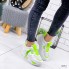 Женские кроссовки Shoes WOW 41 (26 см) 9712 белые c салатовым