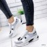 Женские кроссовки Shoes Grace 38 (24 см) 9773 белые c серым