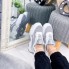  Женские кроссовки Shoes Olav 40 (25,5 см) 9480 белые с серым