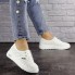 Женские кроссовки Shoes Jock 37 (22,5 см) 1638 белые экокожа легкие в дырочку