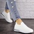 Женские кроссовки Shoes Lambert 36 (23 см) 1524 белые сетка текстиль 