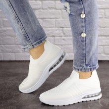 Женские кроссовки Shoes Lambert 36 (23 см) 1524 белые сетка текстиль 