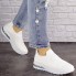 Женские кроссовки Shoes Lambert 36 (23 см) 1524 белые сетка текстиль 