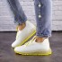Женские кроссовки Shoes Naya 36 (23,5 см) 1505 белые с желтым сетка текстиль стильные