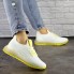 Женские кроссовки Shoes Naya 36 (23,5 см) 1505 белые с желтым сетка текстиль стильные