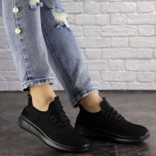 Женские кроссовки Shoes Felix 37 (23,5 см) 1578 черные сетка текстиль 