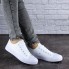 Женские кеды Shoes Flash 36 (23 см) 1792 белые текстиль резина летние