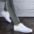 Женские кеды Shoes Flash 36 (23 см) 1792 белые текстиль резина летние