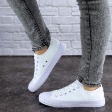 Женские кеды Shoes Flash 36 (23 см) 1792 белые текстиль резина летние