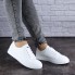 Женские кроссовки кеды Shoes Nala 36 (22,5 см) 1868 белые экокожа легкие в дырочку летние