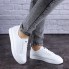 Женские кроссовки кеды Shoes Nala 36 (22,5 см) 1868 белые экокожа легкие в дырочку летние
