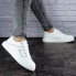 Женские кроссовки кеды Shoes Oaky 36 (23 см) 1860 белые экокожа летние
