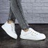 Женские кроссовки кеды Shoes Oaky 36 (23 см) 1860 белые экокожа летние