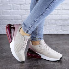 Женские кроссовки Shoes Jedi 36 (23 см) 1890 бежевые сетка текстиль легкие