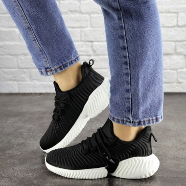 Женские кроссовки Shoes  Addie 37 (24 см) 1655 черные текстиль стильные