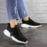 Женские кроссовки Shoes  Addie 37 (24 см) 1655 черные текстиль стильные