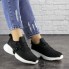 Женские кроссовки Shoes  Addie 37 (24 см) 1655 черные текстиль стильные