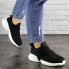 Женские кроссовки Shoes  Addie 37 (24 см) 1655 черные текстиль стильные