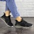 Женские кроссовки Shoes Meeko 36 (23,5 см) 1670 черные сетка текстиль стильные