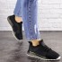 Женские кроссовки Shoes Meeko 36 (23,5 см) 1670 черные сетка текстиль стильные
