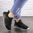 Женские кроссовки Shoes Meeko 36 (23,5 см) 1670 черные сетка текстиль стильные