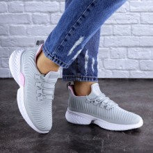 Женские кроссовки Shoes Ripple 36 (23,5 см) 1730 серые текстиль стильные