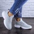Женские кроссовки Shoes Ripple 36 (23,5 см) 1730 серые текстиль стильные