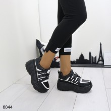 Сникерсы Shoes 36 (23 см) женские 6044 с голограммой Черные