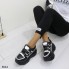 Сникерсы Shoes 36 (23 см) женские 6044 с голограммой Черные