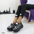 Сникерсы Shoes 36 (23 см) женские 6044 с голограммой Черные