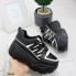 Сникерсы Shoes 36 (23 см) женские 6044 с голограммой Черные