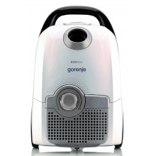Пылесос с мешком для сбора пыли сухой уборки Gorenje VCE21EMW потребляемая мощность 700 Вт фильтр HEPA моющийся Белый  экодвигатель