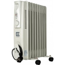 Масляный радиатор обогреватель 9 секций ELEMENT OR 0920-9 2 кВт  3 режима 14м2 защита от перегрева терморегулятор батарея напольный серый/белый