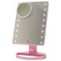Зеркало косметическое настольное с LED подсветкой Rotex RHC25-P Magic Mirror 22 светодиода для макияжа Розовое