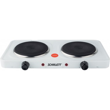 Настольная электроплита SCARLETT SC HP 700S02 1000Вт чугунная 2 конфорки блин