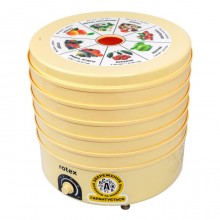 Сушилка для овощей и фруктов мяса рыбы электрическая  Rotex RD-660-Y 520 Вт 5 секций лоток для пастилы ярусов новинка