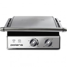 Электрогриль прижимной Polaris PGP-0903 2000Вт регулировка температуры антипригарное 180 градусов пресс барбекю