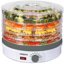 Сушилка для овощей и фруктов мяса рыбы электрическая  Ardesto FDB-5320 245 Вт 5 секций защита от перегрева белая/прозрачная дегидратор 