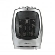 Тепловентилятор обогреватель керамический электрический VILGRAND FVC 159T  1500 Вт дуйка 20м 3 режима автоотключение Автовращение защита от перегрева при падении с термостатом переносной 