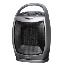Тепловентилятор обогреватель до 15 м керамический INTERLUX INH-8000S  1500 Вт дуйка 2 режима термостат автоотключение защита от перегрева черный