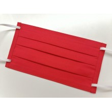 Защитная маска многоразовая EcoStayle_G 9.2*18 см хлопковая двухслойная красная Защитная маска многоразовая EcoStayle_G 9.2*18 см хлопковая двухслойная красная