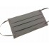 Защитная маска многоразовая EcoStayle_G  9,2*18 см хлопковая двухслойная серая